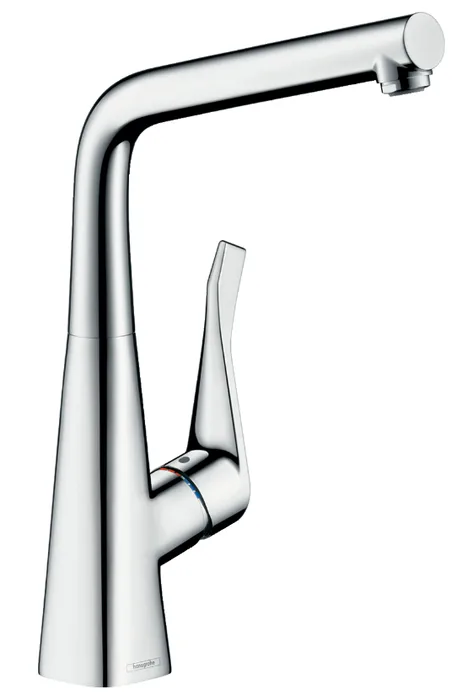 Hansgrohe Metris M71 320 — Mitigeur à bec orientable · Chrome