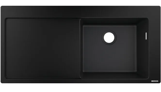 Hansgrohe S51 — Évier une cuve · 103 × 49 cm · Noir graphite