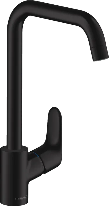 Hansgrohe Focus M41 260 — Mitigeur à bec orientable · Noir mat