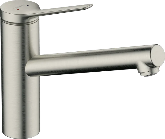 Hansgrohe Zesis M33 150 — Mitigeur à bec orientable · Inox brossé