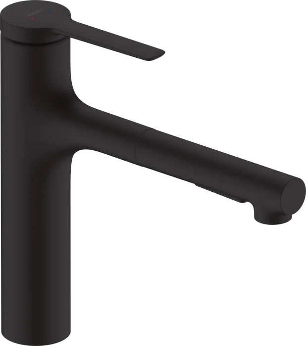 Hansgrohe Zesis M33 160 — Mitigeur à bec extractible · Noir mat