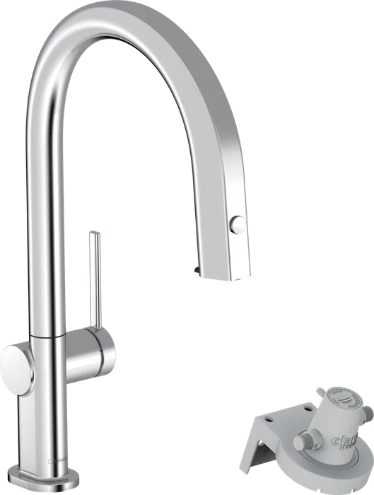Hansgrohe Aqittura — Mitigeur à bec extractible · Chrome