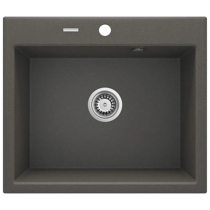 Deante Andante — Évier une cuve · 60 × 52 cm · Anthracite métallisé