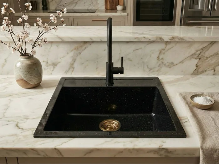 Bluestone Lexus — Évier une cuve · 47,5 × 47,5 cm