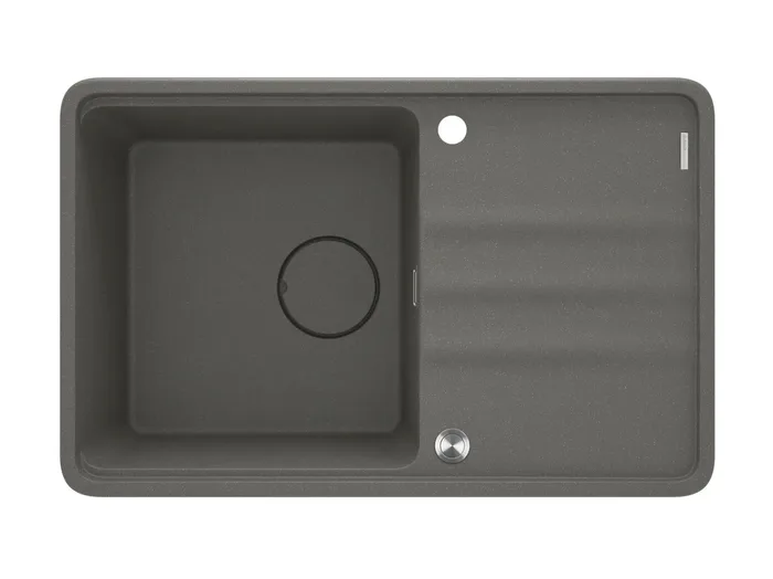 Deante Momi — Évier une cuve · 78 × 50 cm · Anthracite métallisé