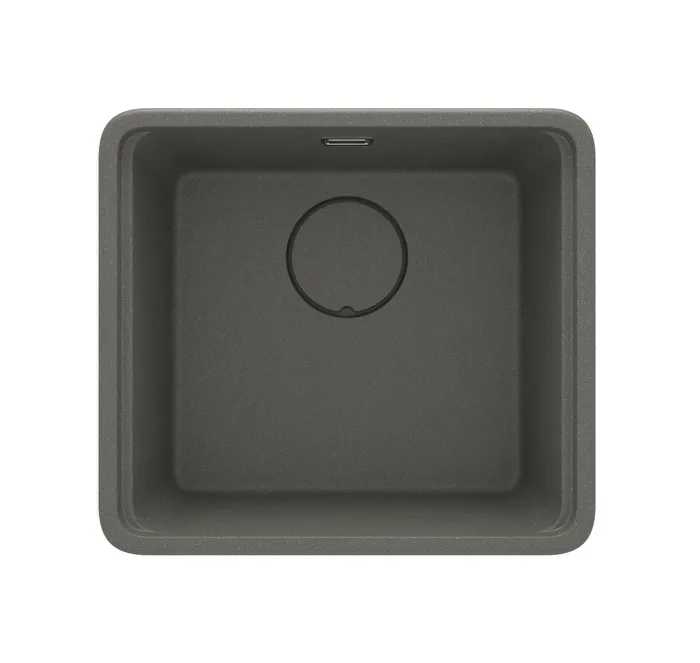 Deante Momi — Évier une cuve · 50 × 45 cm · Anthracite métallisé