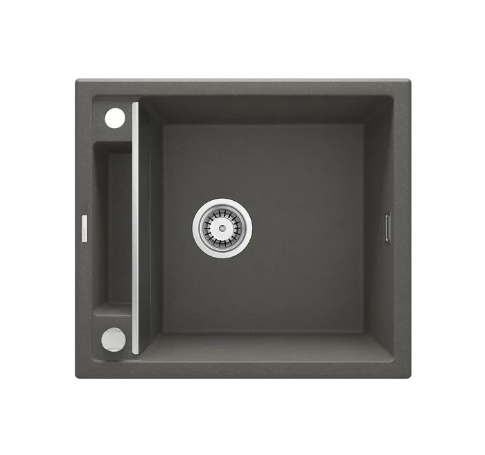 Deante Magnetic — Évier une cuve · 56 × 50 cm · Anthracite métallisé