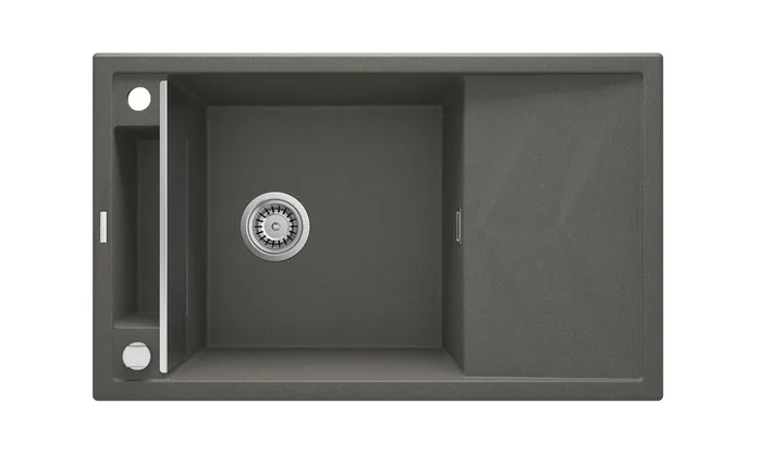 Deante Magnetic — Évier une cuve · 82 × 50 cm · Anthracite métallisé