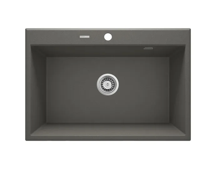 Deante Eridan — Évier une cuve · 70 × 52 cm · Anthracite métallisé