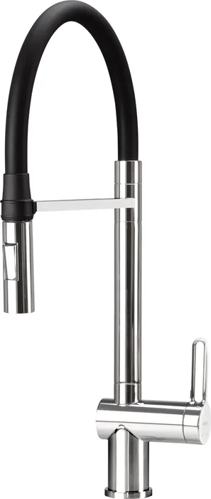 Deante Magnetic — Mitigeur à bec extractible · Chrome noir